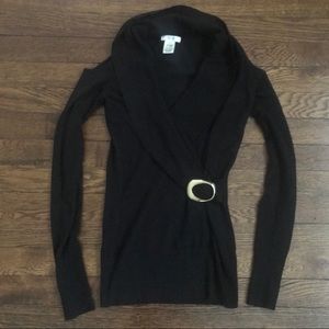 Cache Cold Shoulder Sweater